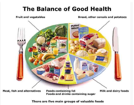 Diabetes Portion Control Chart